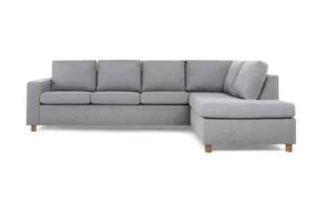 Crazy 4-personers Højrevendt L-formet Chaiselongsofa i Stof