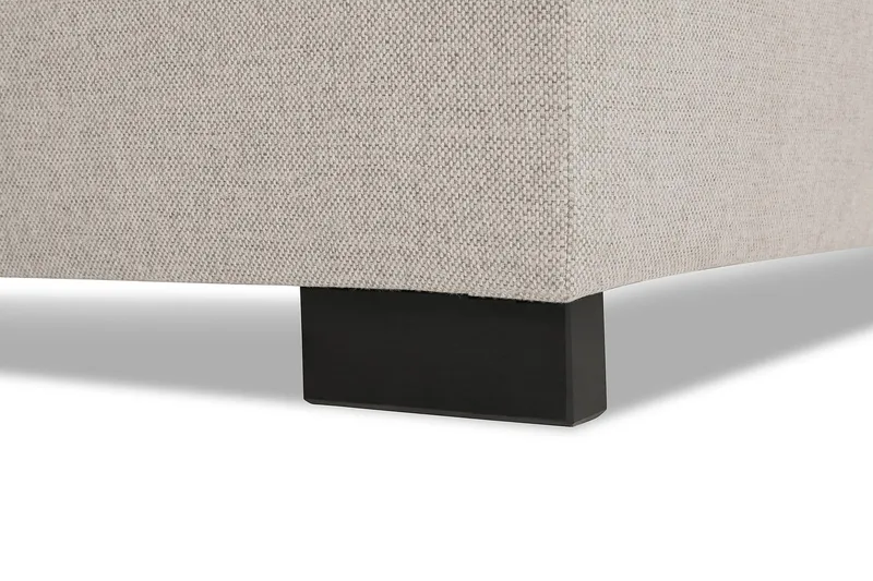 Crazy 4-personers Venstrevendt L-formet Chaiselongsofa i Stof - Beige - Møbler - Sofaer - Sofa med chaiselong - 3 personers sofa med chaiselong