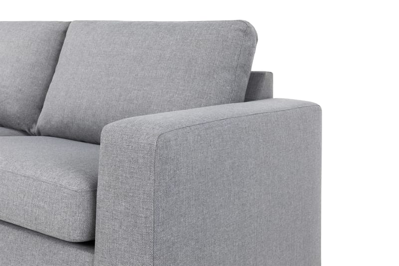 Crazy 4-personers Venstrevendt L-formet Chaiselongsofa i Stof - Grå - Møbler - Sofaer - Sofa med chaiselong
