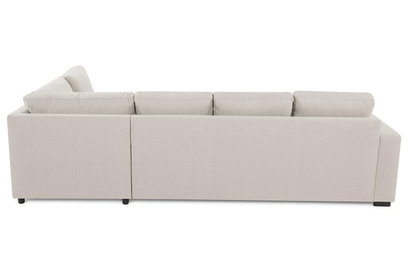 Crazy 4-personers Højrevendt L-formet Chaiselongsofa i Stof - Beige - Møbler - Sofaer - Sofa med chaiselong - 3 personers sofa med chaiselong