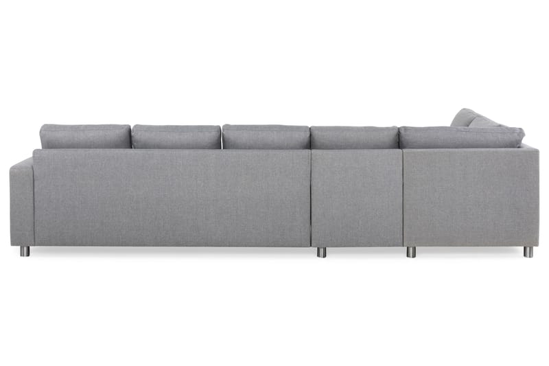 Crazy 5-personers Venstrevendt L-formet Chaiselongsofa i Stof - Grå - Møbler - Sofaer - Sofa med chaiselong