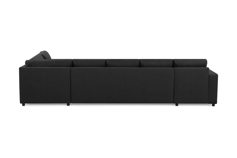 Crazy 5-personers Højrevendt L-formet Chaiselongsofa i Stof - Antracit - Møbler - Sofaer - Sofa med chaiselong