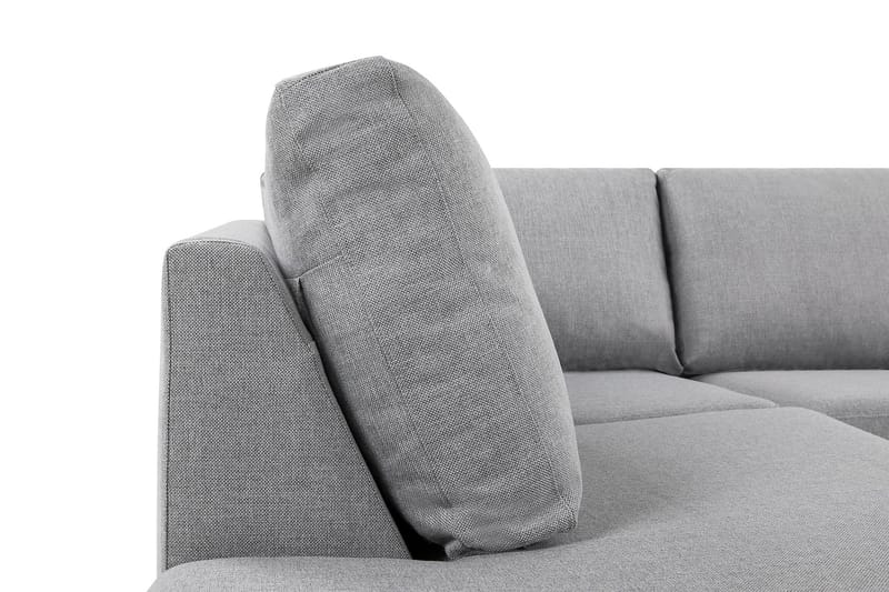 Crazy 5-personers Venstrevendt L-formet Chaiselongsofa i Stof - Grå - Møbler - Sofaer - Sofa med chaiselong