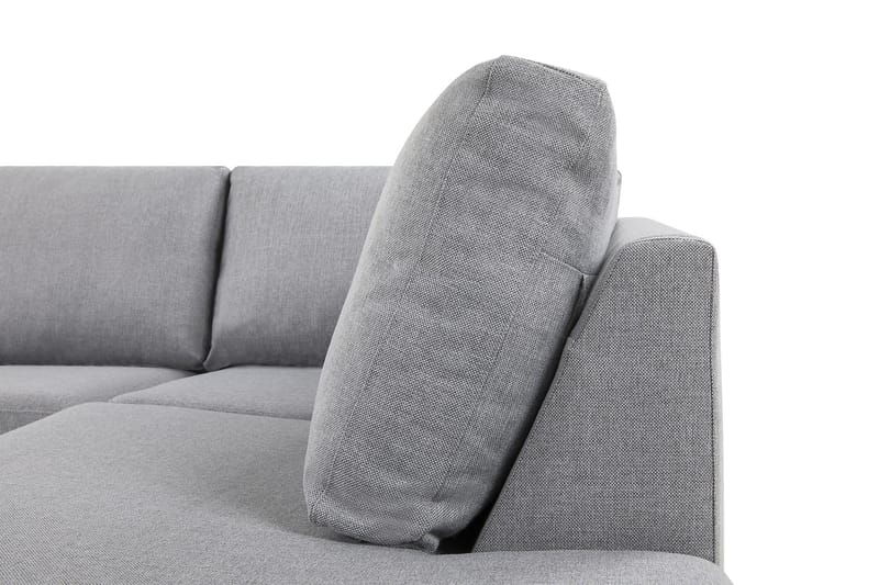 Crazy 5-personers Højrevendt L-formet Chaiselongsofa i Stof - Grå - Møbler - Sofaer - Sofa med chaiselong