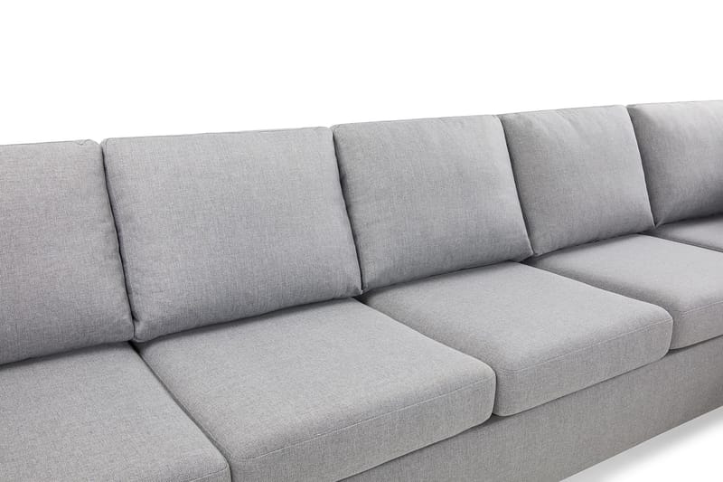 Crazy 5-personers Højrevendt L-formet Chaiselongsofa i Stof - Grå - Møbler - Sofaer - Sofa med chaiselong