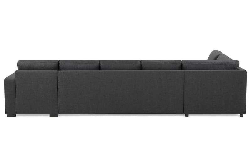 Crazy 5-personers Venstrevendt L-formet Chaiselongsofa i Stof - Mørkegrå - Møbler - Sofaer - Sofa med chaiselong