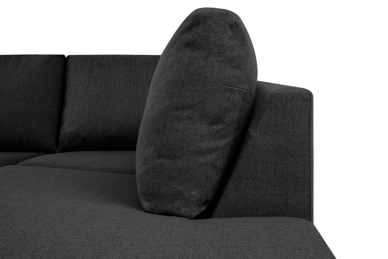 Crazy 5-personers Højrevendt L-formet Chaiselongsofa i Stof - Mørkegrå - Møbler - Sofaer - Sofa med chaiselong