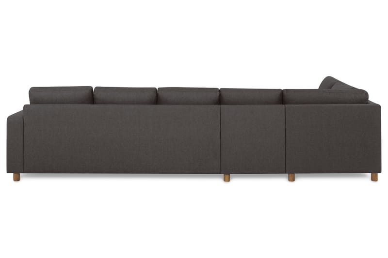 Crazy 5-personers Venstrevendt L-formet Chaiselongsofa i Stof - Mørkegrå - Møbler - Sofaer - Sofa med chaiselong