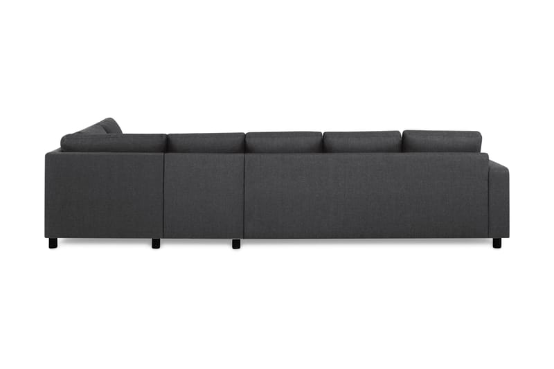 Crazy 5-personers Højrevendt L-formet Chaiselongsofa i Stof - Mørkegrå - Møbler - Sofaer - Sofa med chaiselong
