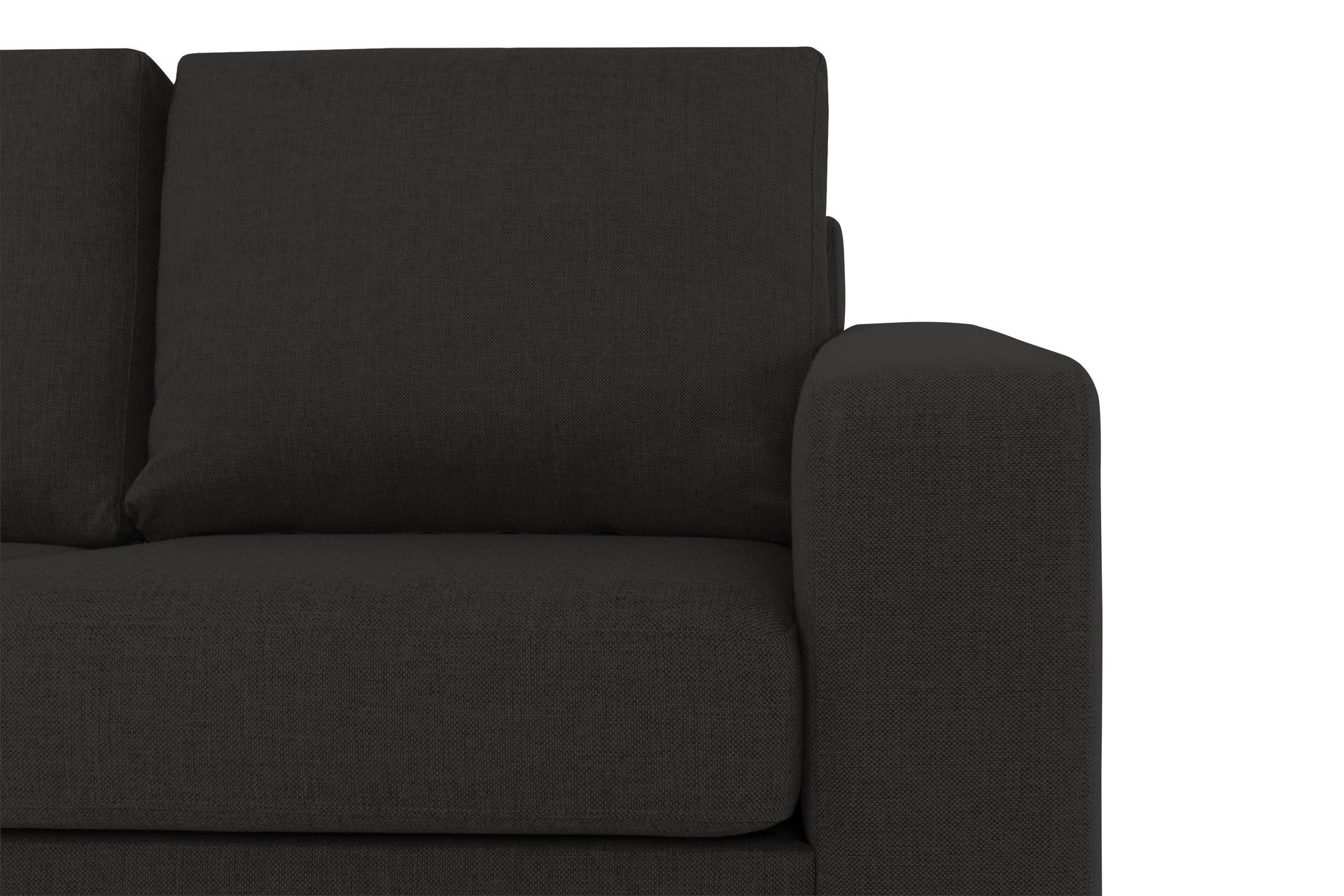Crazy 5-personers Venstrevendt L-formet Chaiselongsofa i Stof - Antracit - Møbler - Sofaer - Sofa med chaiselong