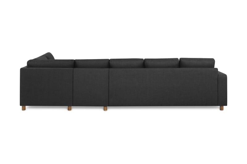 Crazy 5-personers Højrevendt L-formet Chaiselongsofa i Stof - Antracit - Møbler - Sofaer - Sofa med chaiselong