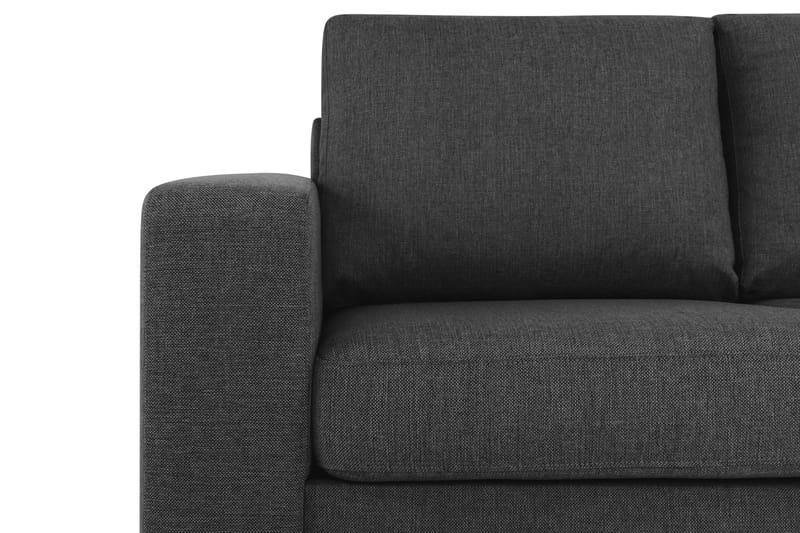 Crazy 5-personers Højrevendt L-formet Chaiselongsofa i Stof - Antracit - Møbler - Sofaer - Sofa med chaiselong