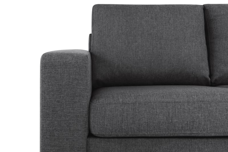 Crazy 5-personers Højrevendt L-formet Chaiselongsofa i Stof - Mørkegrå - Møbler - Sofaer - Sofa med chaiselong