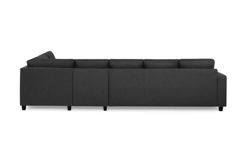 Crazy 5-personers Højrevendt L-formet Chaiselongsofa i Stof - Antracit - Møbler - Sofaer - Sofa med chaiselong