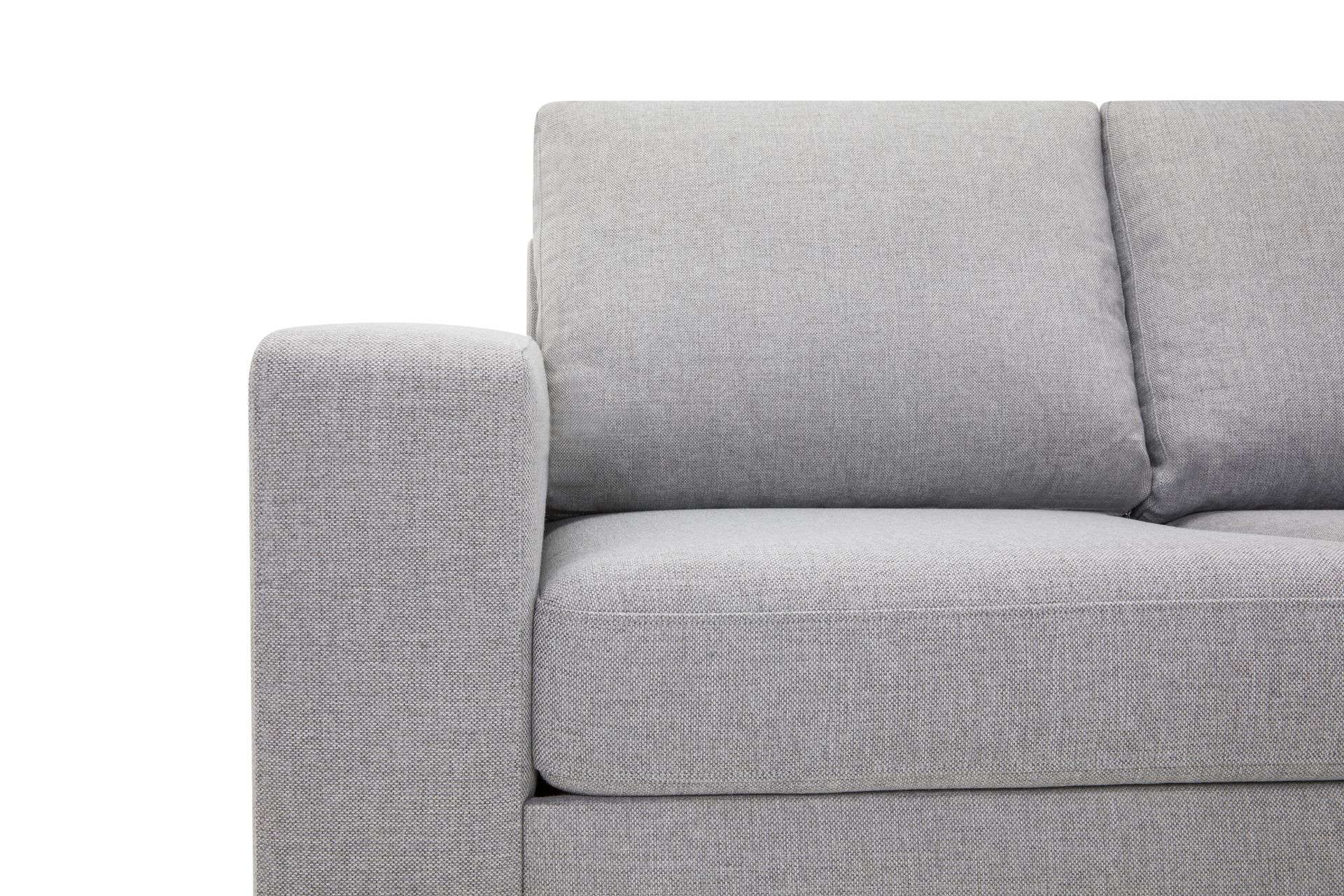 Crazy 5-personers Højrevendt L-formet Chaiselongsofa i Stof - Grå - Møbler - Sofaer - Sofa med chaiselong