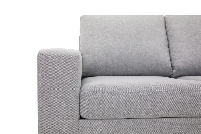 Crazy 5-personers Højrevendt L-formet Chaiselongsofa i Stof - Grå - Møbler - Sofaer - Sofa med chaiselong