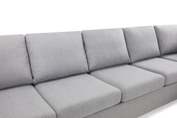 Crazy 5-personers Højrevendt L-formet Chaiselongsofa i Stof - Grå - Møbler - Sofaer - Sofa med chaiselong