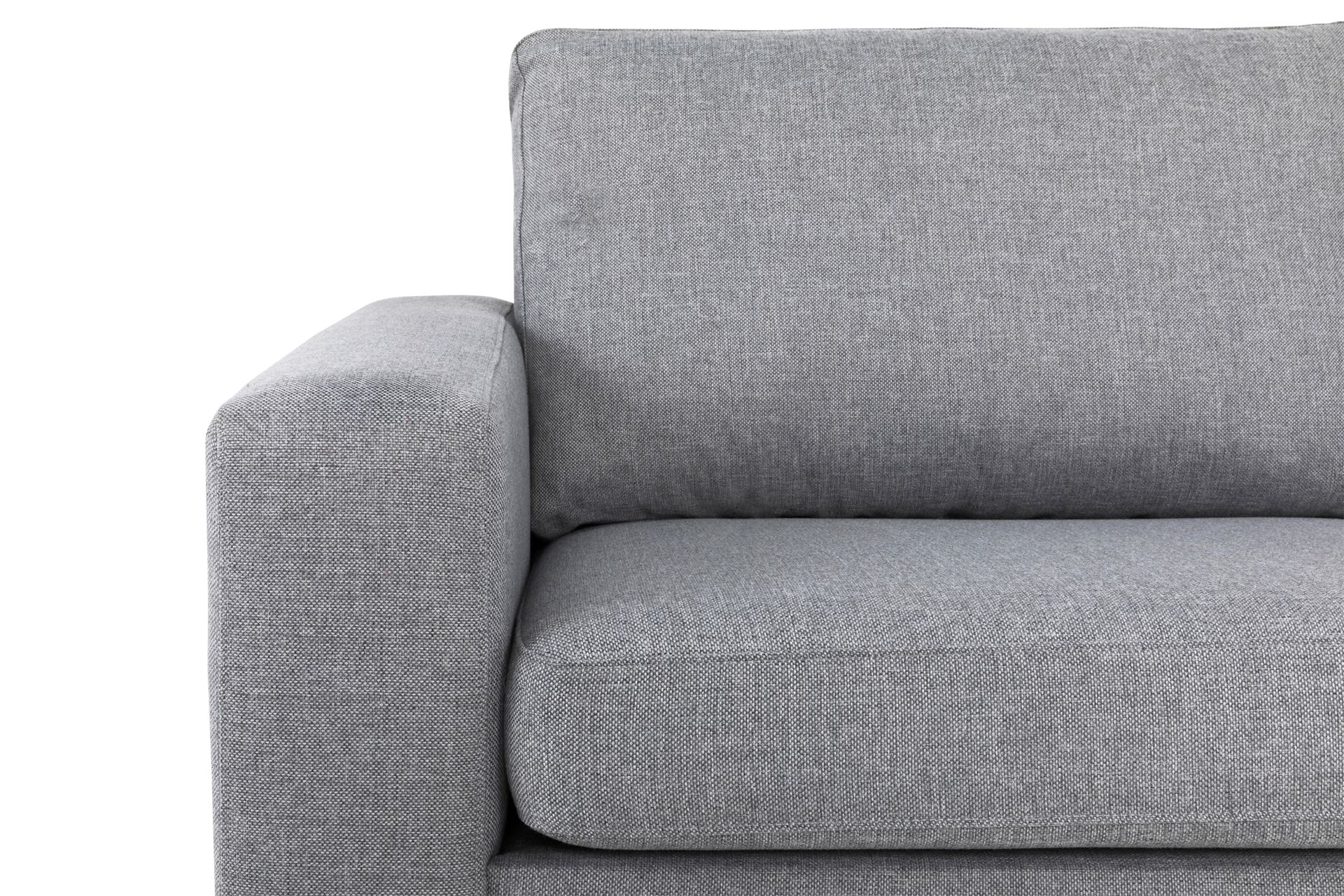 Crazy 5-personers Højrevendt L-formet Chaiselongsofa i Stof - Grå - Møbler - Sofaer - Sofa med chaiselong