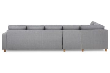 Crazy 5-personers Venstrevendt L-formet Chaiselongsofa i Stof - Grå - Møbler - Sofaer - Sofa med chaiselong