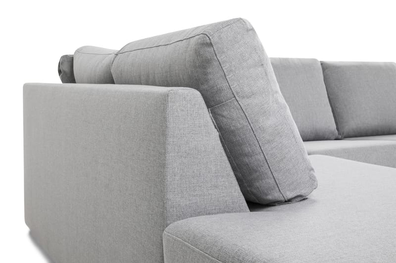 Crazy 5-personers Venstrevendt L-formet Chaiselongsofa i Stof - Grå - Møbler - Sofaer - Sofa med chaiselong