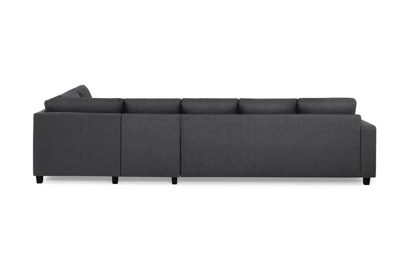Crazy 5-personers Højrevendt L-formet Chaiselongsofa i Stof - Mørkegrå - Møbler - Sofaer - Sofa med chaiselong