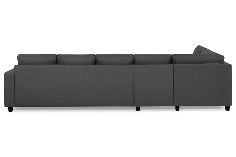 Crazy 5-personers Venstrevendt L-formet Chaiselongsofa i Stof - Mørkegrå - Møbler - Sofaer - Sofa med chaiselong