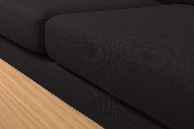 Crazy 5-personers Venstrevendt L-formet Chaiselongsofa i Stof - Antracit - Møbler - Sofaer - Sofa med chaiselong