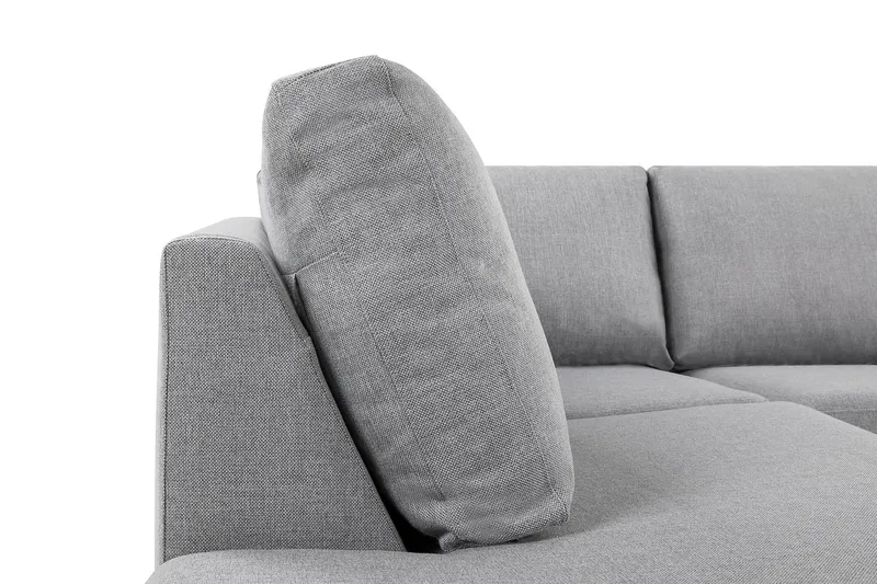 Crazy 5-personers Venstrevendt L-formet Chaiselongsofa i Stof - Grå - Møbler - Sofaer - Sofa med chaiselong - 4 personers sofa med chaiselong