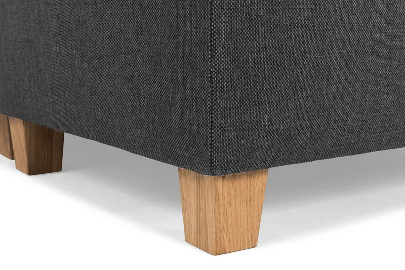 Crazy 5-personers Højrevendt L-formet Chaiselongsofa i Stof - Antracit - Møbler - Sofaer - Sofa med chaiselong - 4 personers sofa med chaiselong