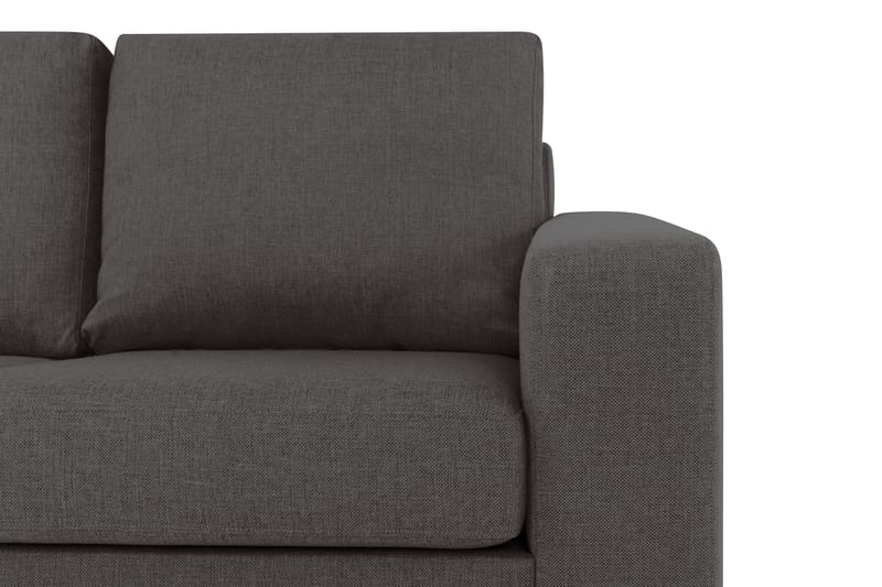 Crazy 5-personers Venstrevendt L-formet Chaiselongsofa i Stof - Mørkegrå - Møbler - Sofaer - Sofa med chaiselong