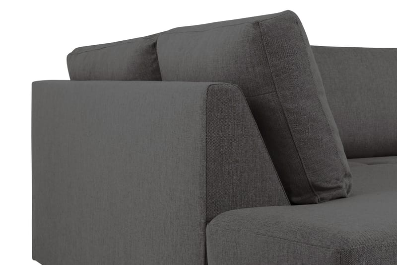 Crazy 5-personers Venstrevendt L-formet Chaiselongsofa i Stof - Mørkegrå - Møbler - Sofaer - Sofa med chaiselong