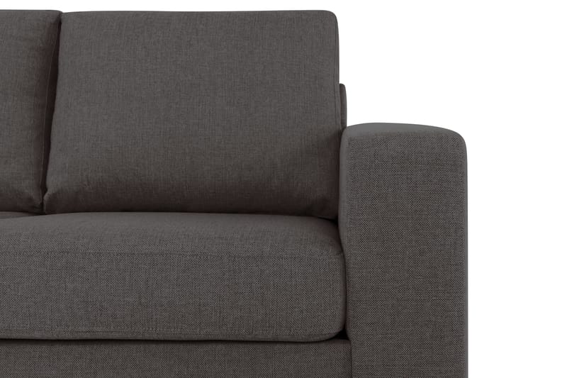 Crazy 5-personers Venstrevendt L-formet Chaiselongsofa i Stof - Mørkegrå - Møbler - Sofaer - Sofa med chaiselong