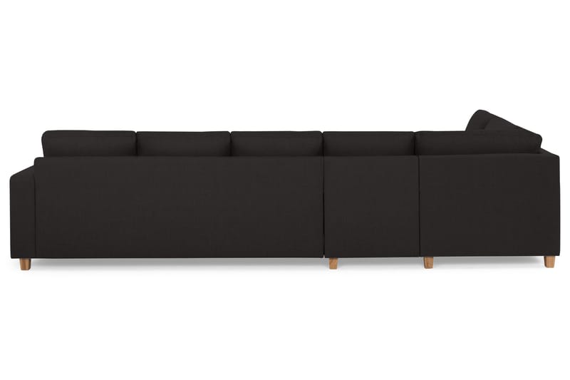 Crazy 5-personers Venstrevendt L-formet Chaiselongsofa i Stof - Antracit - Møbler - Sofaer - Sofa med chaiselong