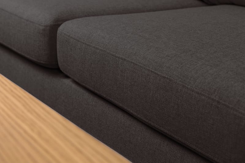 Crazy 5-personers Venstrevendt L-formet Chaiselongsofa i Stof - Mørkegrå - Møbler - Sofaer - Sofa med chaiselong