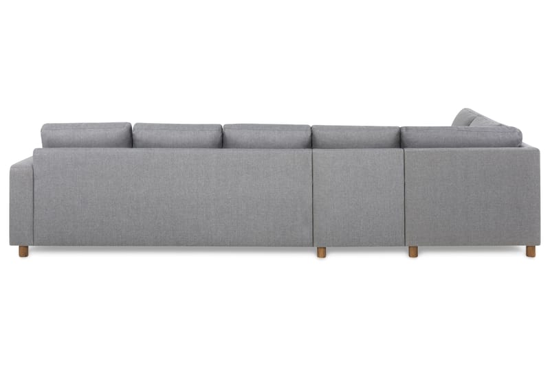 Crazy 5-personers Venstrevendt L-formet Chaiselongsofa i Stof - Grå - Møbler - Sofaer - Sofa med chaiselong