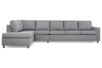 Crazy 5-personers Venstrevendt L-formet Chaiselongsofa i Stof
