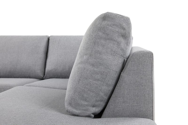 Crazy 5-personers Højrevendt L-formet Chaiselongsofa i Stof - Grå - Møbler - Sofaer - Sofa med chaiselong - 4 personers sofa med chaiselong