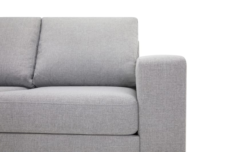Crazy 5-personers Venstrevendt L-formet Chaiselongsofa i Stof - Grå - Møbler - Sofaer - Sofa med chaiselong