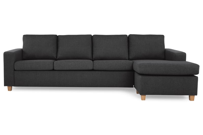 Crazy Chaiselongsofa 4-Pers. Vendbar - Antracit - Sofa med chaiselong - 4 personers sofa med chaiselong