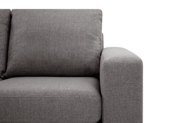 Crazy Limited Edition 4-personers Venstrevendt L-formet Dyb Chaiselongsofa i Stof - Grå - Møbler - Sofaer - Sofa med chaiselong - 4 personers sofa med chaiselong