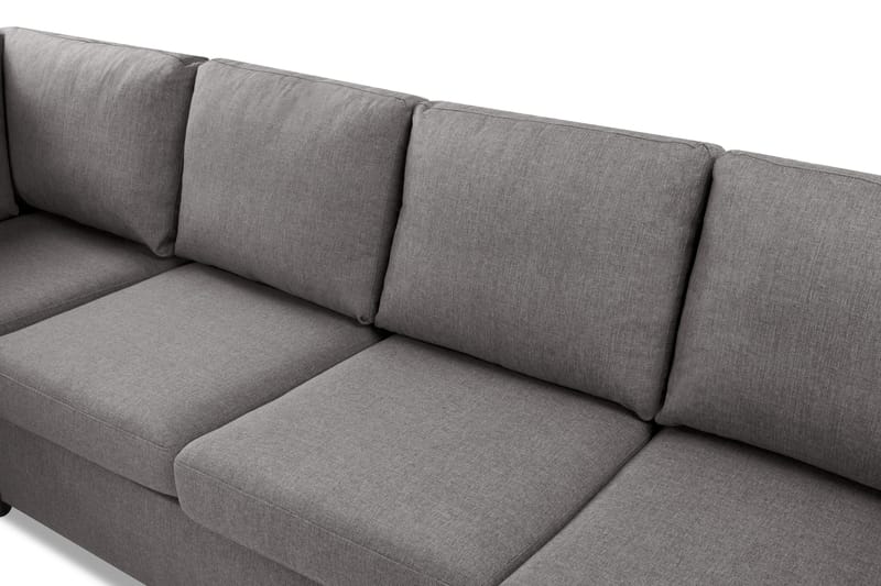 Crazy Limited Edition 4-personers Venstrevendt L-formet Dyb Chaiselongsofa i Stof - Grå - Møbler - Sofaer - Sofa med chaiselong - 4 personers sofa med chaiselong