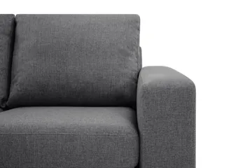Crazy Limited Edition 4-personers Venstrevendt L-formet Chaiselongsofa i Stof - Mørkegrå - Møbler - Sofaer - Sofa med chaiselong