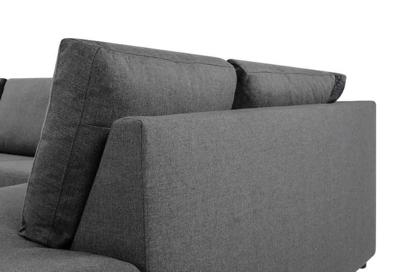 Crazy Limited Edition 4-personers Højrevendt L-formet Chaiselongsofa i Stof - Mørkegrå - Møbler - Sofaer - Sofa med chaiselong