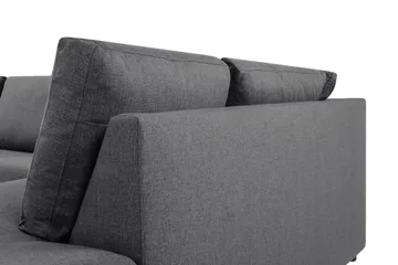Crazy Limited Edition 4-personers Højrevendt L-formet Chaiselongsofa i Stof - Mørkegrå - Møbler - Sofaer - Sofa med chaiselong