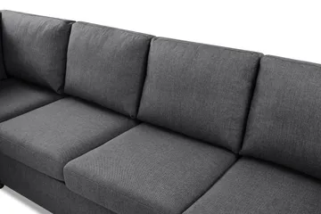 Crazy Limited Edition 4-personers Venstrevendt L-formet Chaiselongsofa i Stof - Mørkegrå - Møbler - Sofaer - Sofa med chaiselong