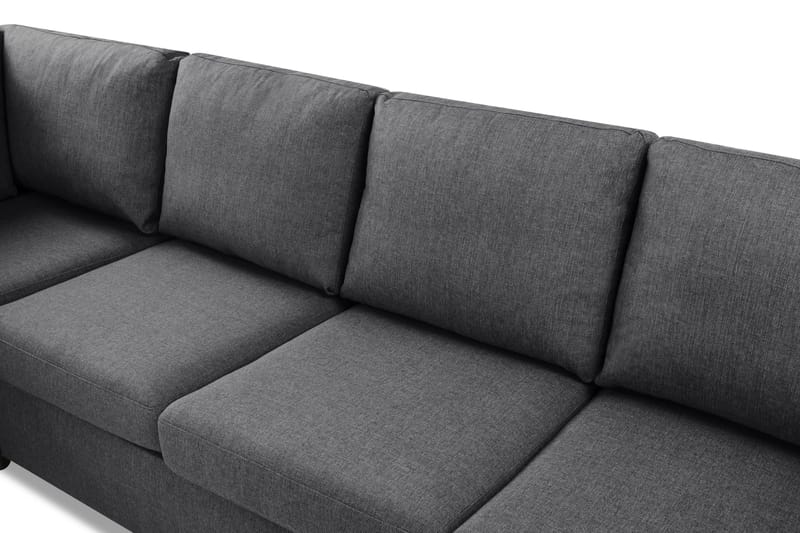 Crazy Limited Edition 4-personers Venstrevendt L-formet Chaiselongsofa i Stof - Mørkegrå - Møbler - Sofaer - Sofa med chaiselong