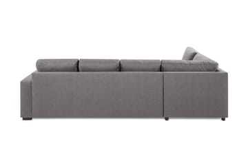 Crazy Limited Edition 4-personers Venstrevendt L-formet Dyb Chaiselongsofa i Stof - Grå - Møbler - Sofaer - Sofa med chaiselong - 4 personers sofa med chaiselong