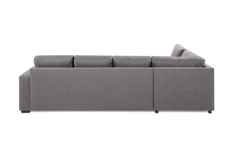 Crazy Limited Edition 4-personers Venstrevendt L-formet Dyb Chaiselongsofa i Stof - Grå - Møbler - Sofaer - Sofa med chaiselong - 4 personers sofa med chaiselong
