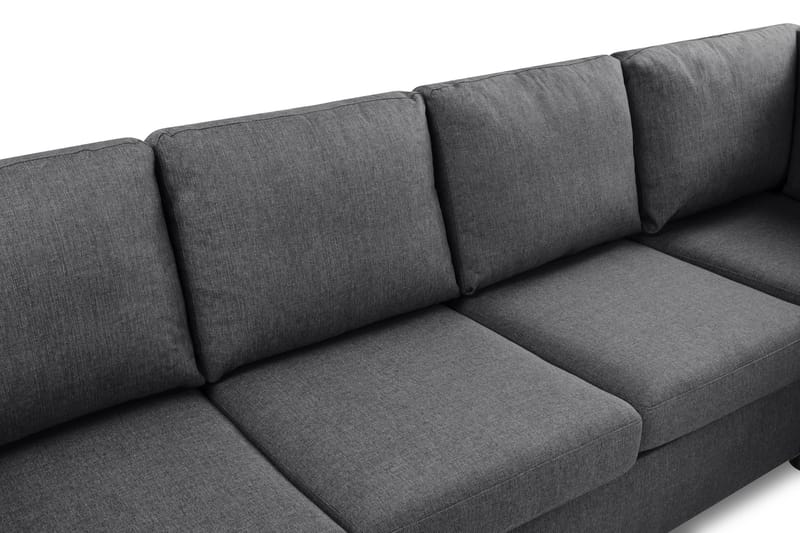 Crazy Limited Edition 4-personers Højrevendt L-formet Chaiselongsofa i Stof - Mørkegrå - Møbler - Sofaer - Sofa med chaiselong