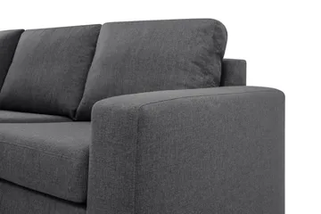 Crazy Limited Edition 4-personers Venstrevendt L-formet Chaiselongsofa i Stof - Mørkegrå - Møbler - Sofaer - Sofa med chaiselong